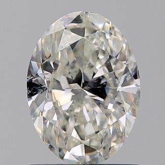 1.00 Carat Oval H SI2 - VG GIA Natural Diamond