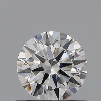 0.5 Carat Round F SI1 EX VG GIA Natural Diamond