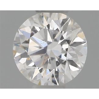 0.32 Carat Round D SI2 EX GIA Natural Diamond