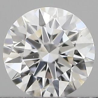 0.26 Carat Round E VVS2 EX GIA Natural Diamond