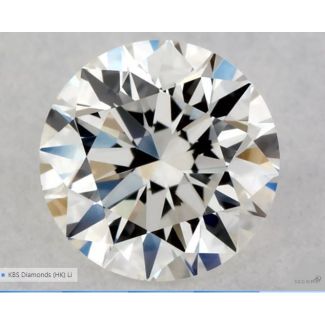 0.4 Carat Round H VVS1 EX GIA Natural Diamond