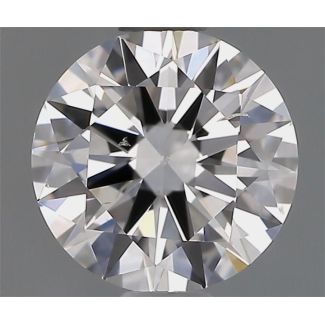 0.70 Carat Round F SI1 VG EX GIA Natural Diamond