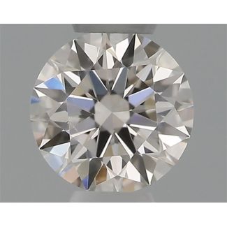 0.24 Carat Round H VS2 EX GIA Natural Diamond