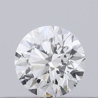 0.21 Carat Round D VVS1 EX GIA Natural Diamond