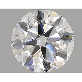 0.6 Carat Round F VS2 EX GIA Natural Diamond