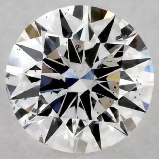 0.57 Carat Round F SI2 EX GIA Natural Diamond