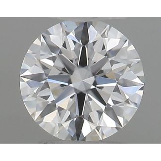 0.20 Carat Round D VVS2 EX GIA Natural Diamond