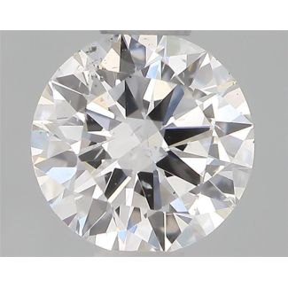 0.40 Carat Round D SI2 EX IGI Natural Diamond