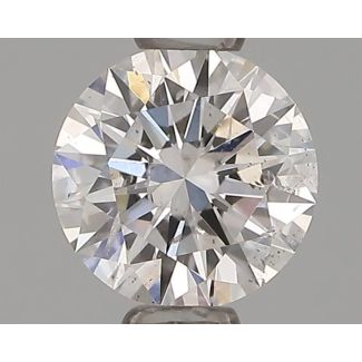 0.40 Carat Round E SI2 EX GIA Natural Diamond