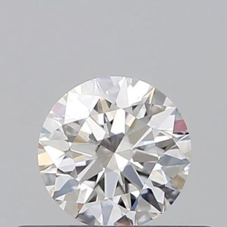 0.37 Carat Round E VVS1 EX GIA Natural Diamond