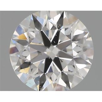 0.60 Carat Round E SI1 EX GIA Natural Diamond