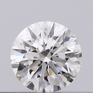 0.22 Carat Round F IF EX GIA Natural Diamond