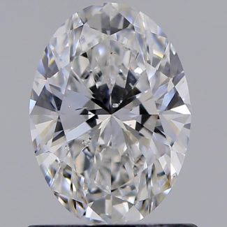 0.81 Carat Oval D SI2 - EX GIA Natural Diamond