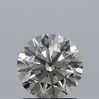 1.00 Carat Round K SI2 EX GIA Natural Diamond