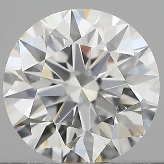 0.4 Carat Round F VVS1 EX GIA Natural Diamond