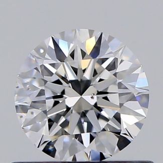 0.52 Carat Round E SI1 EX GIA Natural Diamond