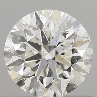 0.66 Carat Round H SI1 EX VG GIA Natural Diamond