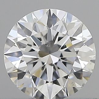 0.52 Carat Round E VS2 EX GIA Natural Diamond