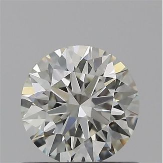 0.55 Carat Round H VVS1 EX IGI Natural Diamond