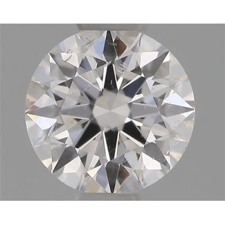 0.40 Carat Round E SI2 EX GIA Natural Diamond