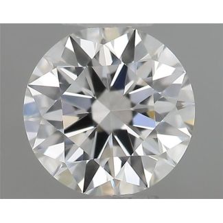 0.40 Carat Round F VVS1 EX GIA Natural Diamond