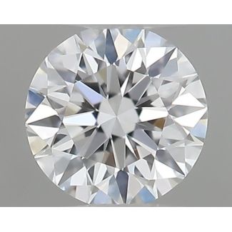 0.18 Carat Round D VVS2 EX GIA Natural Diamond