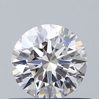 0.54 Carat Round F VVS1 EX GIA Natural Diamond