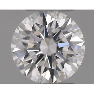 0.18 Carat Round E VVS1 EX GIA Natural Diamond