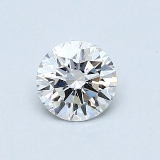 0.53 Carat Round D VS1 EX GIA Natural Diamond