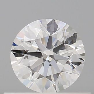 0.51 Carat Round E VVS2 EX GIA Natural Diamond