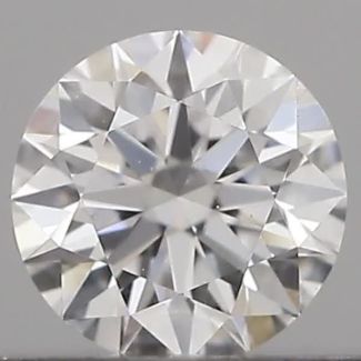 0.21 Carat Round D VVS1 EX GIA Natural Diamond