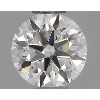 0.36 Carat Round G VVS1 EX IGI Natural Diamond