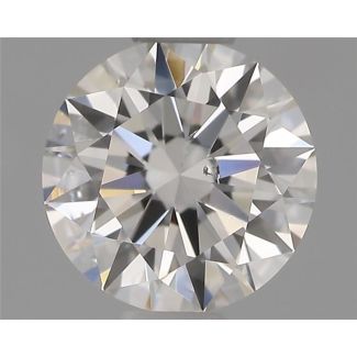 0.50 Carat Round G SI1 EX VG GIA Natural Diamond