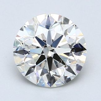 1.7 Carat Round I SI2 EX VG GIA Natural Diamond