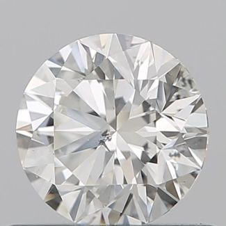 0.57 Carat Round I SI2 EX GIA Natural Diamond