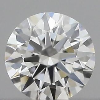 0.18 Carat Round G VVS2 EX GIA Natural Diamond