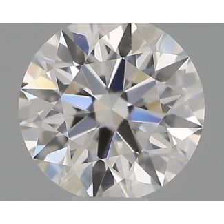 0.31 Carat Round F VVS2 EX GIA Natural Diamond