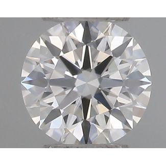 0.22 Carat Round F VVS2 EX GIA Natural Diamond