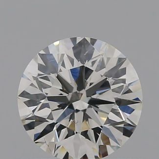 0.50 Carat Round H SI1 EX VG GIA Natural Diamond