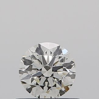 0.40 Carat Round J SI1 EX GIA Natural Diamond