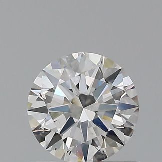 0.5 Carat Round F SI1 EX VG GIA Natural Diamond