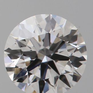 0.43 Carat Round H VVS1 EX GIA Natural Diamond