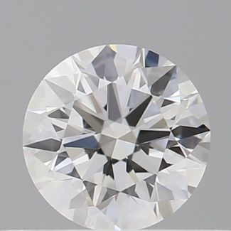 0.37 Carat Round D VVS1 EX GIA Natural Diamond