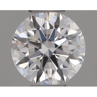 0.22 Carat Round D VVS1 EX VG GIA Natural Diamond