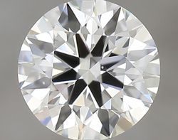 0.56 Carat Round I VS2 EX GIA Natural Diamond