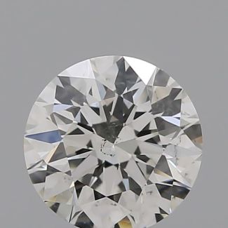 0.50 Carat Round H SI1 EX GIA Natural Diamond