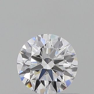 0.56 Carat Round D VVS2 EX GIA Natural Diamond