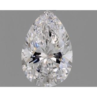 0.70 Carat Pear D SI2 - EX VG GIA Natural Diamond