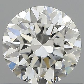 0.7 Carat Round H VVS2 VG EX GIA Natural Diamond