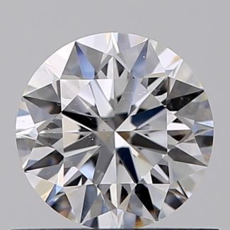 0.52 Carat Round D SI1 EX GIA Natural Diamond